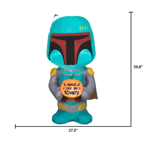 Star Wars boba fett airblown inflatable Halloween - Picture 3 of 6
